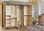 Casa Padrino Luxus Barock Schlafzimmer Schrank mit 5 T�ren Dunkelbraun / Grau / Gold - Barock M�bel