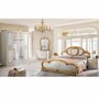 Casa Padrino Luxus Barock Schlafzimmer Schrank Wei� / Grau / Gold 177 cm - Barock Schlafzimmer M�bel