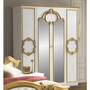 Casa Padrino Luxus Barock Schlafzimmer Schrank Wei� / Gold 177 cm - Barock Schlafzimmer M�bel