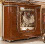 Casa Padrino Luxus Barock Schlafzimmerschrank Braun / Bronzefarben - Prunkvoller Massivholz Kleiderschrank im Barockstil - Barock Schlafzimmer & Hotel M�bel - Edel & Prunkvoll