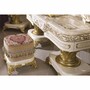 Casa Padrino Luxus Barock Schminkkommoden Set Wei� / Beige / Gold - Barock M�bel