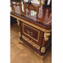 Casa Padrino Luxus Barock Massivholz Schreibtisch Braun / Gold 240 cm - Prunkvoller Barock B�rotisch - Barock B�ro M�bel
