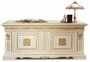 Casa Padrino Luxus Barock Schreibtisch Wei� / Gold 196 cm - Made in Italy