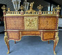Casa Padrino Luxus Barock Sekret�r Braun Intarsien / Gold - Prunkvoller Schreibtisch im Barockstil - Barock B�ro M�bel - M�bel im Barockstil - Barock B�ro Einrichtung - Edel & Prunkvoll