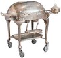 Casa Padrino Luxus Barock Hotel Servierwagen Silber - Barockstil Trolley - Hotel Accessoires