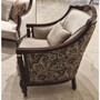 Casa Padrino Luxus Barock Sessel Grau / Rotbraun / Gold - Barockstil Wohnzimmer M�bel
