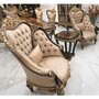 Casa Padrino Luxus Barock Sessel Gold / Schwarz / Gold - Barock Wohnzimmer & Hotel Sessel - Prunkvolle Barock M�bel