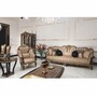 Casa Padrino Luxus Barock Sessel Gold / Schwarz / Gold - Barock Wohnzimmer & Hotel Sessel - Prunkvolle Barock M�bel