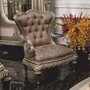 Casa Padrino Luxus Barock Sessel Grau / Silber - Barock Wohnzimmer & Hotel Sessel - Prunkvolle Barock M�bel