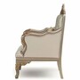 Casa Padrino Luxus Barock Sessel Creme / Grau / Gold H. 120 cm - Barock M�bel