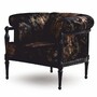 Casa Padrino Luxus Barock Sessel Schwarz / Gold 98 cm - Prunkvolle Barock M�bel
