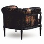 Casa Padrino Luxus Barock Sessel Schwarz / Gold 98 cm - Prunkvolle Barock M�bel