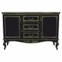 Casa Padrino Luxus Barock Sideboard Schwarz / Gold 180 cm - Barock M�bel 
