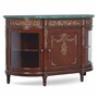 Casa Padrino Luxus Barock Sideboard Braun / Antik Gold / Gr�n 130 cm - Made in Italy