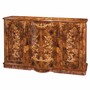 Casa Padrino Luxus Barock Sideboard Braun Intarsien 153 cm - Barock M�bel - Made in Italy 