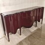 Casa Padrino Luxus Barock Massivholz Sideboard mit 4 T�ren Rotbraun / Gold 215 cm - Barockstil M�bel