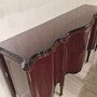 Casa Padrino Luxus Barock Massivholz Sideboard mit 4 T�ren Rotbraun / Gold 215 cm - Barockstil M�bel