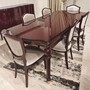Casa Padrino Luxus Barock Massivholz Sideboard mit 4 T�ren Rotbraun / Gold 215 cm - Barockstil M�bel