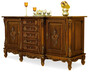 Casa Padrino Luxus Barock Sideboard Braun - Prunkvoller Massivholz Schrank mit 5 Schubladen und 2 T�ren - Luxus M�bel im Barockstil - Barock M�bel - Edel & Prunkvoll 