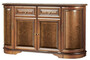 Casa Padrino Luxus Sideboard Braun 159,5 x 42 x H. 92,5 cm - Massivholz Schrank - Wohnzimmerschrank - Luxus Massivholz Wohnzimmer M�bel