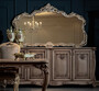Casa Padrino Luxus Barock Sideboard mit 4 T�ren Braun - Prunkvoller Massivholz Schrank - Barock M�bel - Edel & Prunkvoll