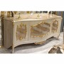 Casa Padrino Luxus Barock Sideboard mit 4 T�ren Grau / Gold 226 cm - Barockstil M�bel