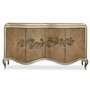Casa Padrino Luxus Barock Sideboard Braun / Champagner-Gold 183 cm - Barock M�bel
