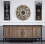 Casa Padrino Luxus Barock Sideboard Braun / Schwarz 228 cm - Barock M�bel