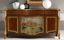 Casa Padrino Luxus Barock Sideboard Braun / Mehrfarbig / Gold - Prunkvoller Massivholz Schrank - Barock Wohnzimmer & Hotel M�bel - Luxus Qualit�t - Made in Italy 