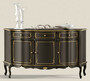 Casa Padrino Luxus Barock Sideboard Schwarz / Gold - Prunkvoller Massivholz Schrank mit 3 T�ren und 3 Schubladen - Barock Wohnzimmer & Hotel M�bel - Luxus Qualit�t - Made in Italy 