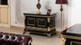 Casa Padrino Luxus Barock TV Schrank Schwarz / Gold - Prunkvolles Massivholz Sideboard mit 2 T�ren - Barock M�bel - Edel & Prunkvoll