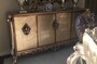 Casa Padrino Luxus Barock Sideboard mit 4 T�ren Silber 225 cm - Barock M�bel