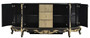 Casa Padrino Luxus Barock Sideboard Schwarz / Gold - Prunkvoller Massivholz Schrank mit 4 T�ren und 3 Schubladen - Barock M�bel - Edel & Prunkvoll