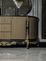 Casa Padrino Luxus Barock Sideboard Schwarz / Gold - Prunkvoller Massivholz Schrank mit 4 T�ren und 3 Schubladen - Barock M�bel - Edel & Prunkvoll