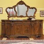 Casa Padrino Luxus Barock Sideboard mit Spiegel Braun - Barock M�bel - Made in Italy 