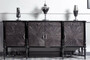 Casa Padrino Luxus Barock Sideboard mit Spiegel Grau / Schwarz - Luxus M�bel M�bel im Barockstil - Barock M�bel - Barock Einrichtung - Edel & Prunkvoll