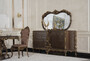 Casa Padrino Luxus Barock Sideboard mit Spiegel Braun / Gold - Luxus M�bel M�bel im Barockstil - Barock M�bel - Barock Einrichtung - Edel & Prunkvoll