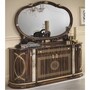Casa Padrino Luxus Barock Sideboard mit Spiegel Braun / Gold - Made in Italy