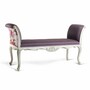 Casa Padrino Luxus Barock Sitzbank Lila / Bunt / Wei� 163 cm - Barock M�bel - Made in Italy 