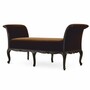 Casa Padrino Luxus Barock Samt Sitzbank Dunkelbraun 172 cm - Luxus Barock Wohnzimmer & Hotel M�bel