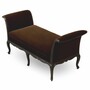 Casa Padrino Luxus Barock Samt Sitzbank Dunkelbraun 172 cm - Luxus Barock Wohnzimmer & Hotel M�bel