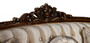 Casa Padrino Luxus Barock Sofa Beige / Braun / Gold - Prunkvolles Wohnzimmer Sofa mit elegantem Muster - Barock Wohnzimmer M�bel