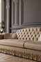 Casa Padrino Luxus Barock Sofa Gold - Handgefertigtes Wohnzimmer Sofa im Barockstil - Barock Wohnzimmer M�bel