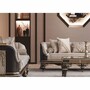 Casa Padrino Luxus Barock Sofa Beige / Braun / Gold 245 cm - Barock Wohnzimmer M�bel