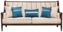 Casa Padrino Luxus Barock Sofa Beige / Dunkelbraun 230 cm