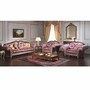 Casa Padrino Luxus Barock Hotel & Wohnzimmer Sofa Lila / Gold 260 cm - Made in Italy
