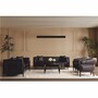 Casa Padrino Luxus Barock Kunstleder Sofa Dunkelbraun / Gold 235 cm - Barock M�bel