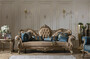 Casa Padrino Luxus Barock Sofa Braun / Gold 260 x 90 x H. 125 cm - Prunkvolles Wohnzimmer Sofa mit dekorativen Kissen - Barock M�bel 