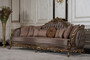 Casa Padrino Luxus Barock Wohnzimmer Sofa Grau / Braun / Gold - Handgefertigtes Barockstil Sofa mit dekorativen Kissen - Luxus Wohnzimmer M�bel im Barockstil - Barock M�bel - Edel & Prunkvoll