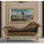Casa Padrino Luxus Barock Sofa Rechte Seite Gold / Schwarz / Silber 210 cm - Barock M�bel